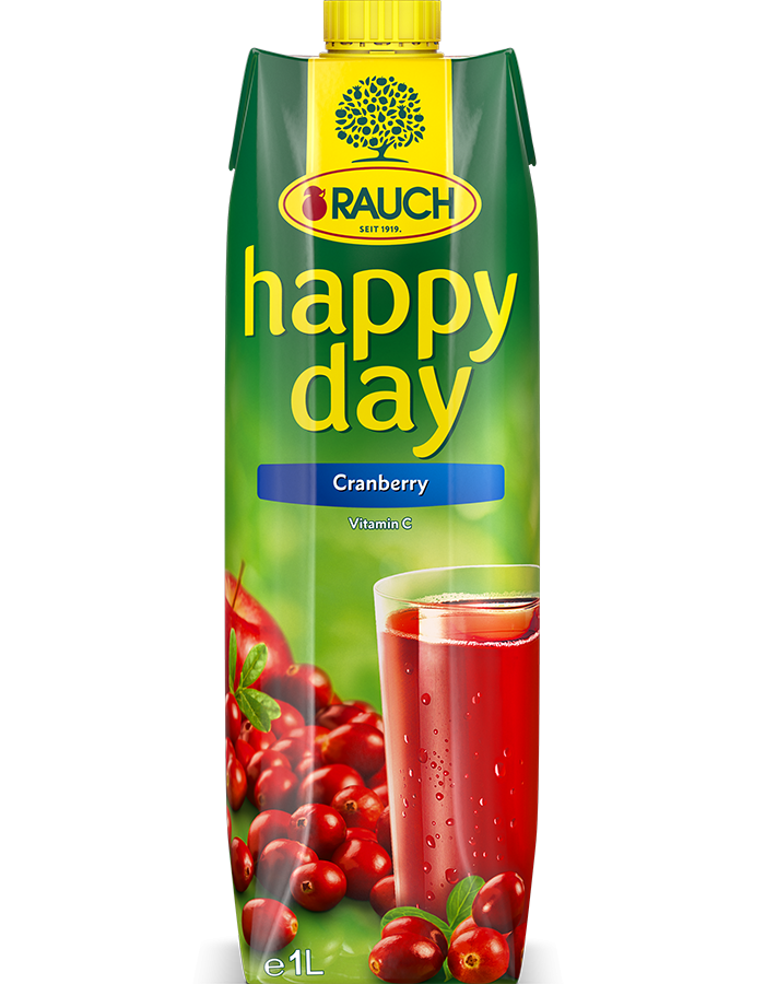 Happy Day Cranberry Juice 1l Rauch Beverages Supplier Distributor Importer Supply Sri Manisan Sdn Bhd