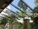  LAMINATED GLASS AWNING STAINLESS STEEL