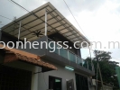  LAMINATED GLASS AWNING STAINLESS STEEL