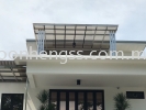  LAMINATED GLASS AWNING STAINLESS STEEL