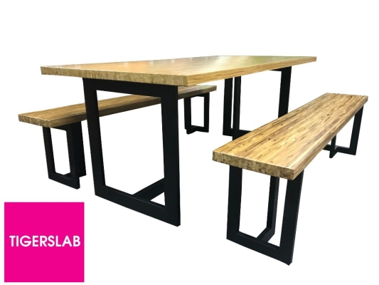 TIGERSLAB- AFRICAN TEAK (inc Woody Bench)