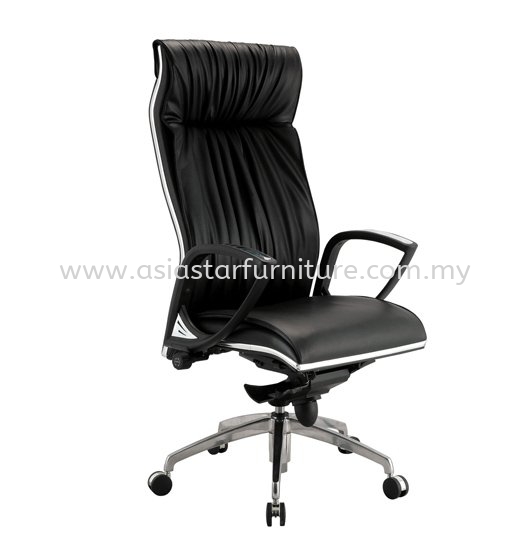 VITTA HIGH BACK DIRECTOR CHAIR | LEATHER OFFICE CHAIR GLENMARIE SELANGOR