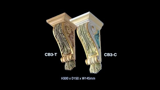 Corbel Siling Plaster : CB3 Corbels Siling Kapur Carta Pilihan Warna Corak