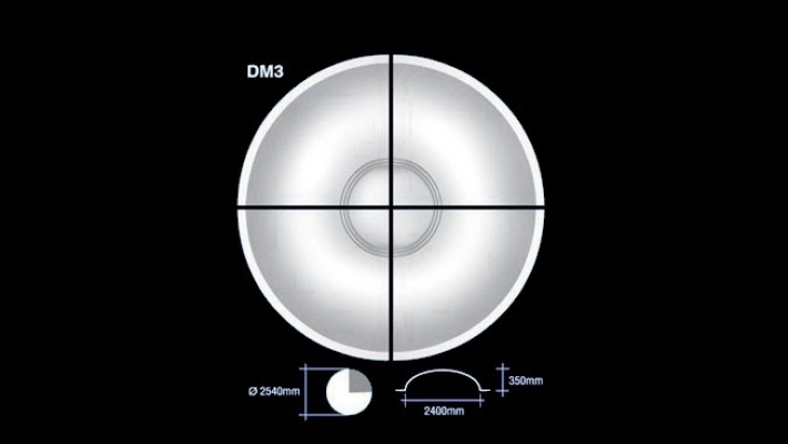 Kubah Siling Plaster : DM3