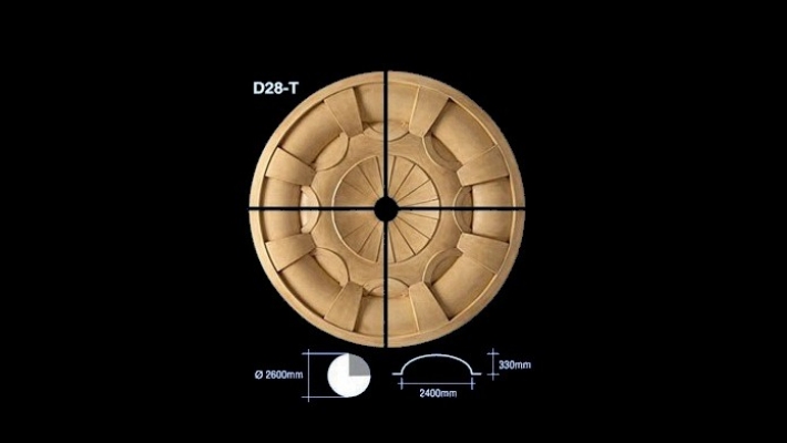 Plaster Ceiling Dome : D28