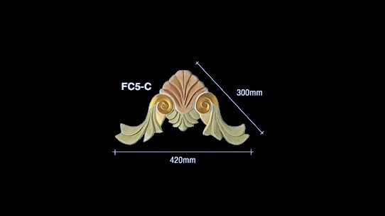 FC5-C Beading Plaster Ceiling Choose Sample / Pattern Chart