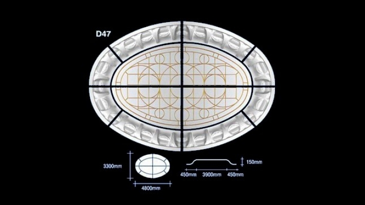 Kubah(Dome) Siling : D47