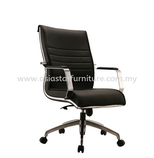 EMAXIM MEDIUM BACK DIRECTOR CHAIR | LEATHER OFFICE CHAIR SRI HARTAMAS KL