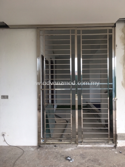 Stainless Steel Sliding Grille Door