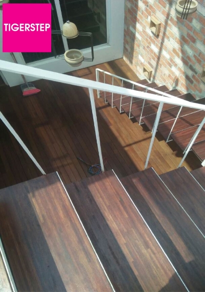 Tigerstep (Solid Wood Staircase Board) (After Installation)