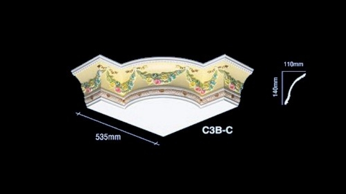 Cornice Corner Warna-Warni : C3B-C