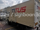 Titus Experess Delivery Sdn Bhd Truck Lorry Sticker at klang Stiker Trak Lori