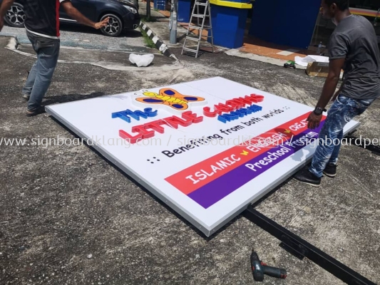 The Little Caliphs 3d LED conceal Box up lettering Billboard At bandar putri klang