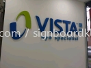 Vista Eye Specialist 3D Eg Box up Lettering at kepong Kuala Lumpur Huruf 3D Papan PVC