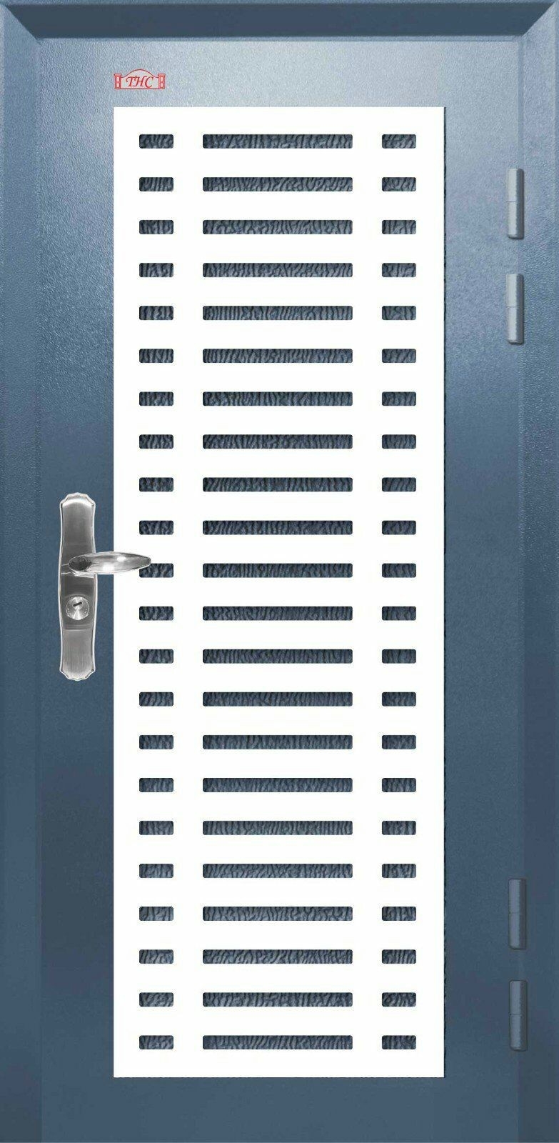 Security Door - P1-W997-1 Iron Blue Color Single Leaf Security Door Security Door Choose Sample / Pattern Chart