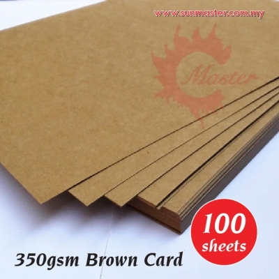 350gsm Brown Card (100s)