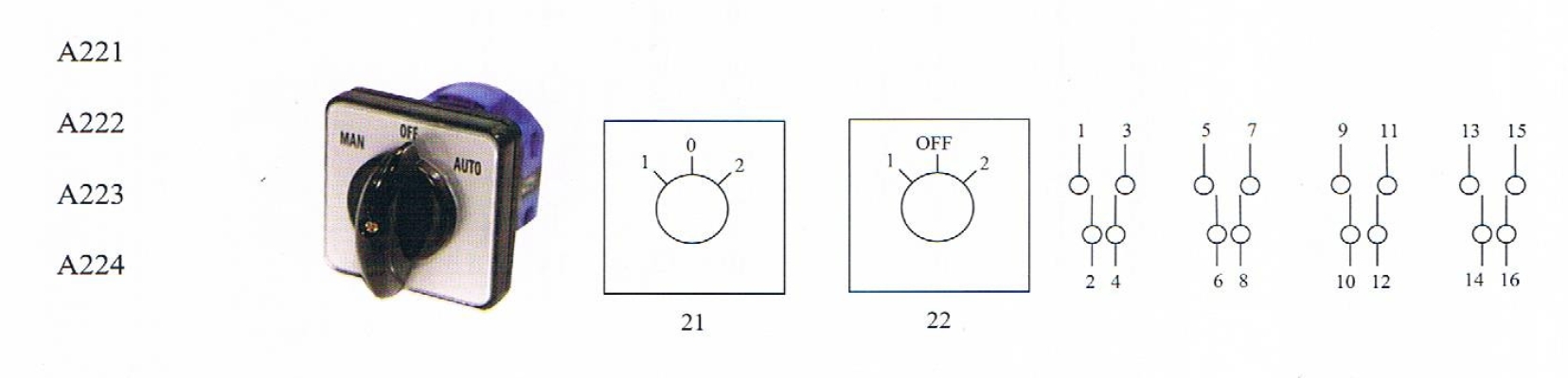 CIKACHI- ON-ON, ON-OFF-ON SWITCH 20A (A221-A224)