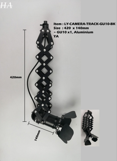 LY-CAMERA-TRACK-GU10-BK