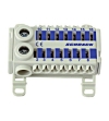 Easy Connection Box, blue, 2 x 25 mm2, 14 x 4 mm2  Terminals