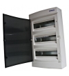 Wall-mounting PVC 3-row Enclosure, 36MW, transparent door Consumer Enclosure