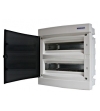 Flush-mounting PVC 2-row Enclosure, 36MW, transparent door  Consumer Enclosure