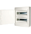 Wall-mounting PVC 2-row Enclosure, 24MW, white door  Consumer Enclosure