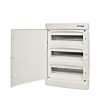 Flush-mounting PVC 3-row Enclosure, 54MW, white door Consumer Enclosure