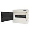 Flush-mounting PVC 1-row Enclosure, 12MW, transparent door  Consumer Enclosure