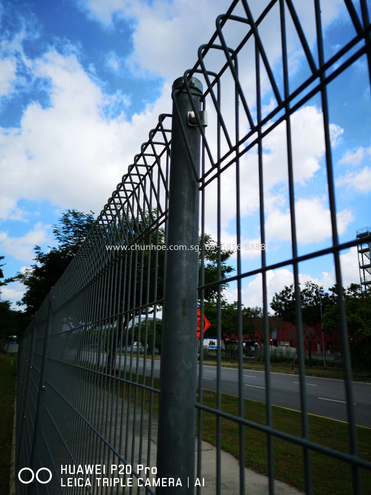 Singapore Tuas south shine brc fence project
