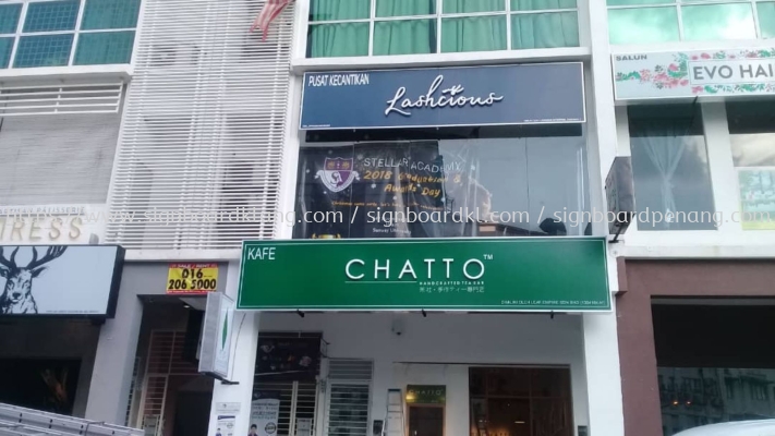 Chatto 3D LED conceal Box up lettering with Light Box at Setapak Kuala Lumpur