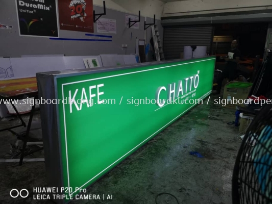 Chatto 3D LED conceal Box up lettering with Light Box at Setapak Kuala Lumpur