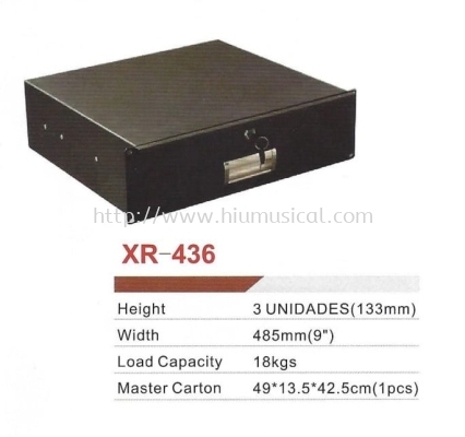 XR 436 3U Rack Drawer for Flightcase