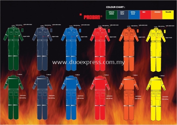 Fire Retardant Coverall - PROBAN