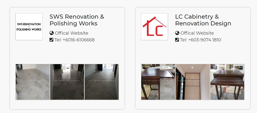 Recommend 4 Renovation Shop In Cheras Kuala Lumpur Klang / Selangor / Kuala Lumpur / Kajang  /PJ / Rawang One Stop Renovation Merchant Lists