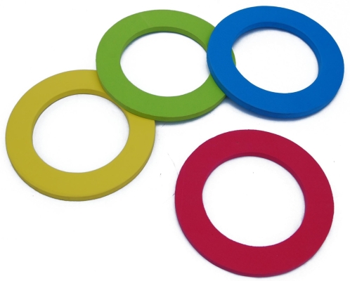 LCW09 6 1/2" Foam Ring (4 colour/set)
