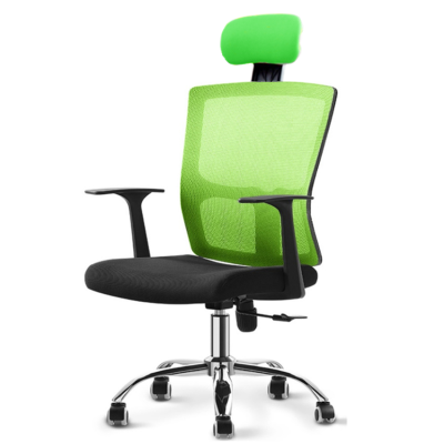 Stylish POSH High Mesh Back Office Chair with Headrest (Green)