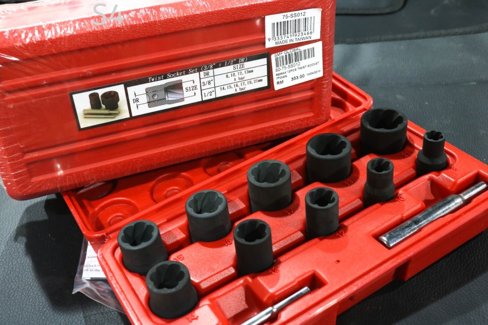 Remax 12pcs Twist Socket Set (3/8'+1/2' DR)