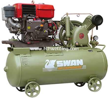 Swan Air Compressor 12Bar 10HP 900rpm 406L/min HVU-205E(L100N6)