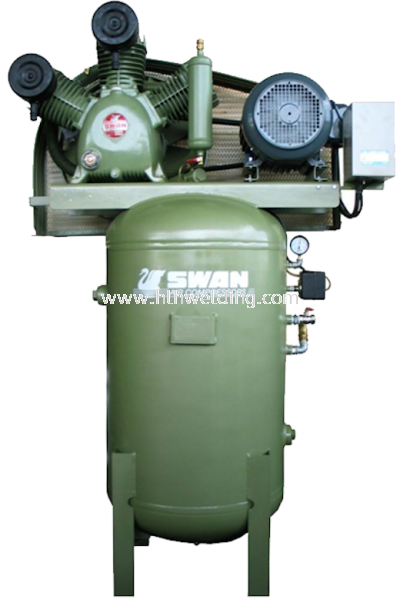 Swan Air Compressor 12Bar 5HP 900rpm 442L/min 225kg HVP-205V