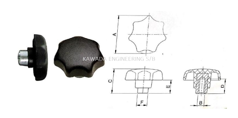 Hand Knob - 6030 Series 