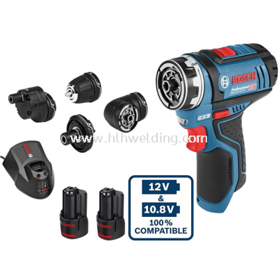 Bosch Cordless Drill Multi Tools, 12V, 1300rpm, 1kg GSR12VFC-15