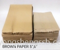 BROWN PAPER（5“）(100PCS/10PKT/CTN) Food Wrapping  Paper Products