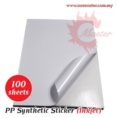 A4 PP White Sticker (Inkjet)