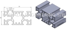 Aluminium Profile 35 X 70 H8 Series Aluminium Profile