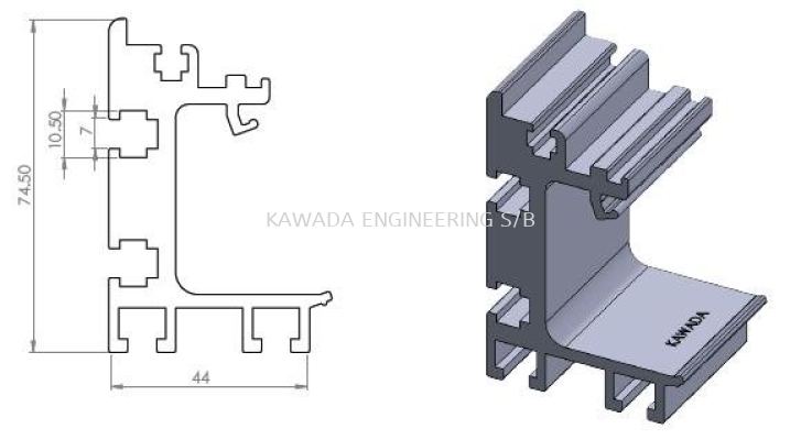 PCB Conveyor Profile (Frame) 