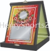 AL21036 Wooden Plaque & Aluminium with Batik Box Wooden Plaque Souvenir Stand / Plaque Award Trophy, Medal & Plaque