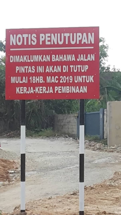 Notis signboard