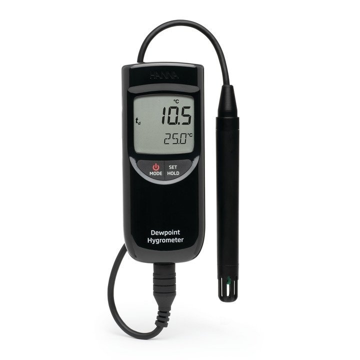 Thermohygrometer with Dewpoint HI9565 Relative Humidity / Lux  Water / Liquid Analysis