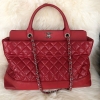 Chanel Mix Satchel Full Leather Two Ways Carry Shoulder Bag Chanel