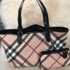 (SOLD) Burberry Nova Check Shoulder Tote Bag with Small Pouch Burberry